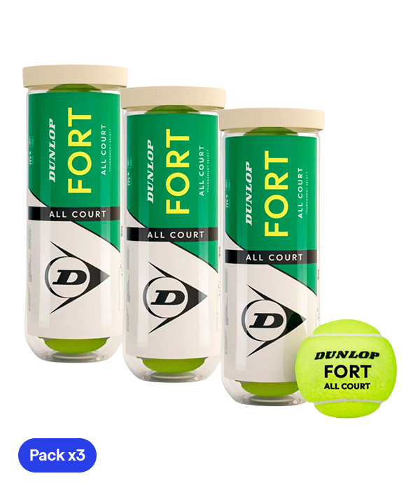 Pelotas Dunlop Fort All Court (x4) (Pack x3)
