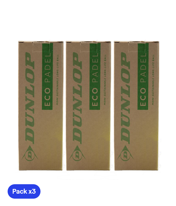 Pelotas Dunlop Eco Padel (Pack x3)