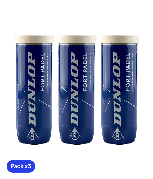 Pelotas Dunlop Fort Padel (Pack x3)